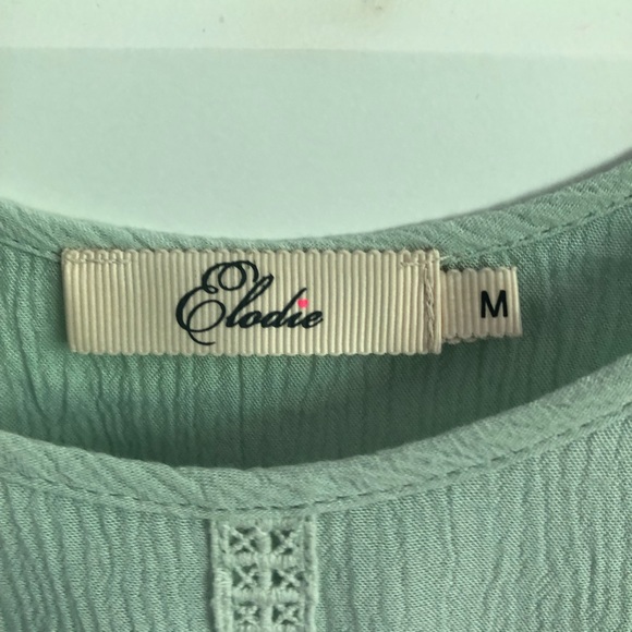 Elodie Blue Crop Top - Picture 4 of 5